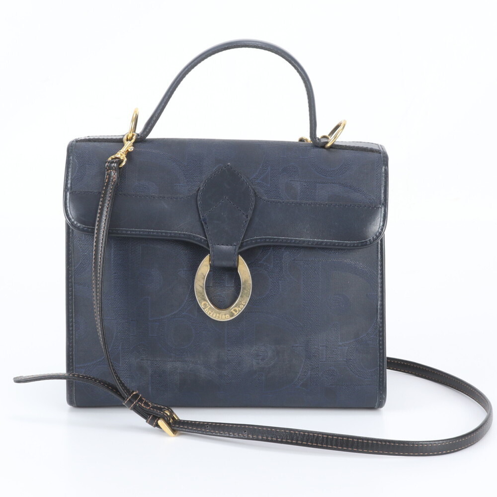 Christian Dior Trotter Leather 2-Way Shoulder Bag/Handbag for Women